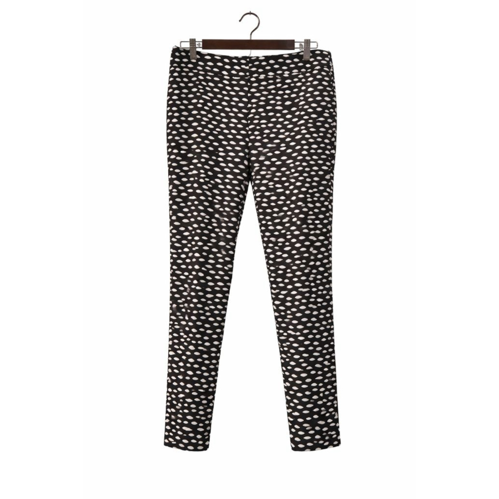Nine West The Skinny Black White Print Ankle Pants Women’s Size 8 Slim Fit